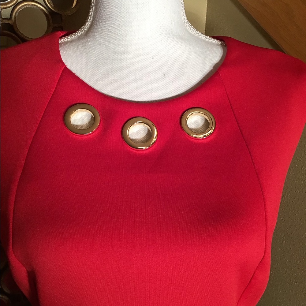 Beautiful Calvin Klein Red Dress. - Picture 3 of 6